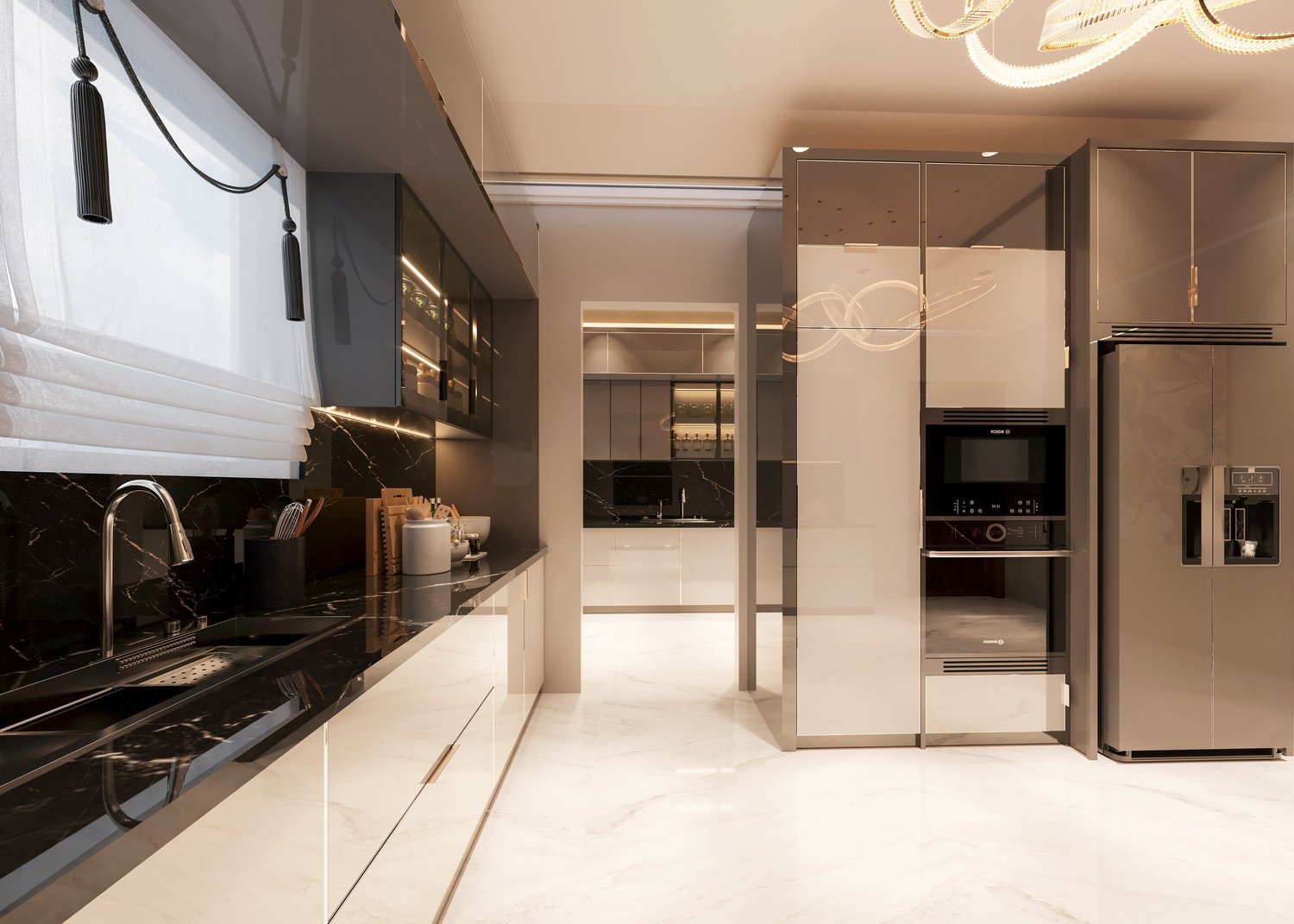 Material-led kitchen designed by Maitri Interior Studio